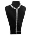 Fashion 13mm-19mm Rock Hip Hop Appeal Chain Stainless Steel Jewelry Silver Necklace Collar